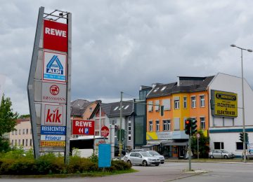 REWE und ALDI in Alt-Kaulsdorf