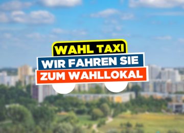 Kostenloses “Wahltaxi” zur Briefwahlstelle